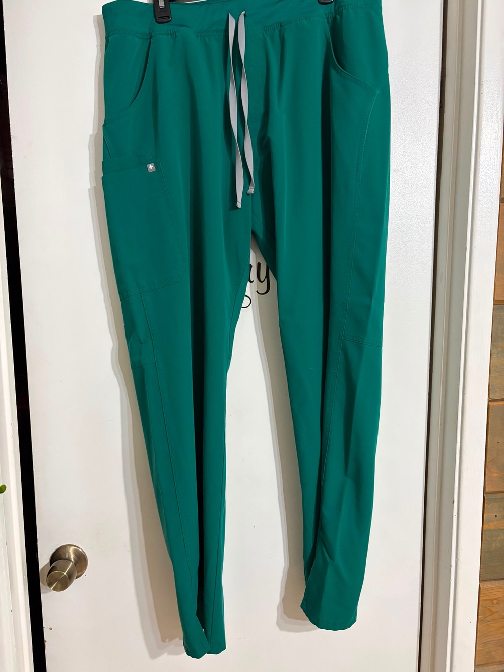 Figs Teal Drawstring Scrub Joggers